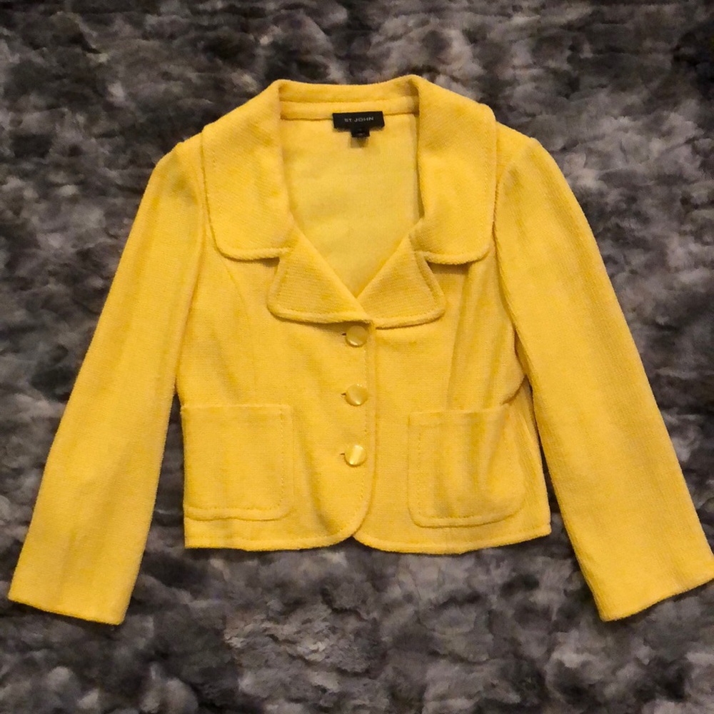 St. John Chartreuse Yellow Women’s Blazer